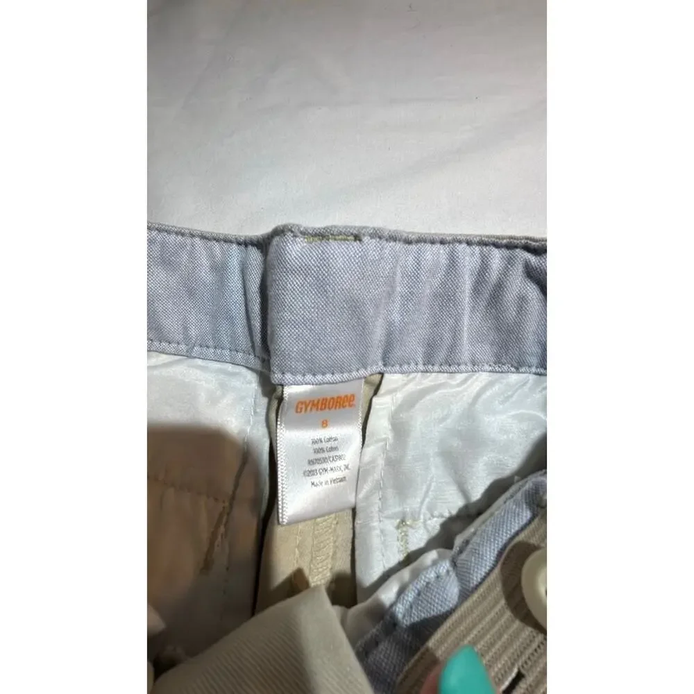 Gymboree Boys' Khaki Shorts with Belt Sz 8